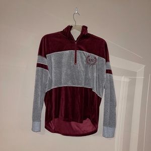 Burgundy & Gray Jacket